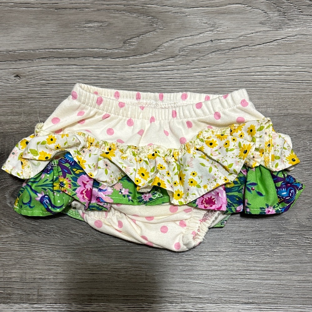 Haute baby Floral Ruffle Kids Bloomers - Pink, Green, Yellow‎